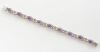 A TANZANITE AND DIAMOND BRACELET - 4