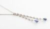 A SAPPHIRE AND DIAMOND NECKLACE - 7