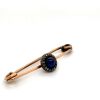 AN ANTIQUE SAPPHIRE AND DIAMOND SET PIN - 2