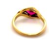 A SYNTHETIC RUBY RING - 2