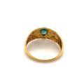 A VINTAGE EMERALD AND DIAMOND RING - 2