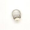 A FRESHWATER PEARL AND DIAMOND RING - 2