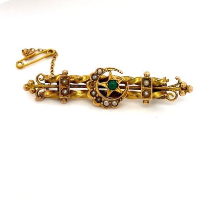 A VICTORIAN BAR BROOCH