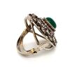 A VINTAGE DRESS RING SET WITH CHRYSOPRASE - 2