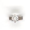 A SOLITAIRE DIAMOND RING - 2