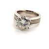 A SOLITAIRE DIAMOND RING - 9