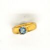 AN AQUA SOLITAIRE RING BY TIFFANY & CO - 6