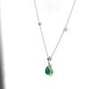 AN EMERALD AND DIAMOND NECKLACE - 3