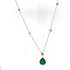 AN EMERALD AND DIAMOND NECKLACE - 4