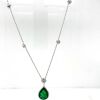 AN EMERALD AND DIAMOND NECKLACE - 5