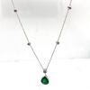 AN EMERALD AND DIAMOND NECKLACE - 6