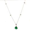 AN EMERALD AND DIAMOND NECKLACE - 7