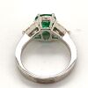 A COLOMBIAN EMERALD AND DIAMOND RING - 6