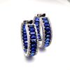 AN IMPRESSIVE PAIR OF SAPPHIRE AND DIAMOND EARRINGS - 2