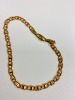 A GOLD FANCY LINK BRACELET - 2