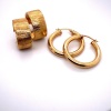THREE PAIRS OF GOLD EARRINGS - 2