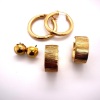 THREE PAIRS OF GOLD EARRINGS - 3