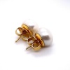 A PAIR OF SOUTH SEA PEARL SET STUD EARRINGS - 2