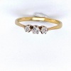 A THREE STONE DIAMOND RING - 3