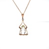 AN EDWARDIAN GEM SET PENDANT NECKLACE - 4