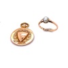 A PEARL RING AND PENDANT - 2