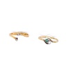 TWO GEM SET DRESS RINGS - 3