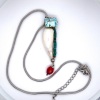 FOUR PENDANT NECKLACES INCLUDING GEM SET - 5