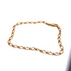 A GOLD FANCY LINK BRACELET - 2