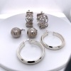 THREE PAIRS OF EARRINGS IN STERLING SILVER - 2