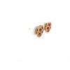 A PAIR OF PINK SAPPHIRE AND DIAMOND CLUSTER STUD EARRINGS - 3