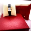 A LADIES CARTIER TANK GOLD WRISTWATCH - 7