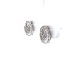 A PAIR OF DIAMOND CLUSTER STUD EARRINGS - 6