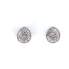 A PAIR OF DIAMOND CLUSTER STUD EARRINGS