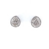 A PAIR OF DIAMOND CLUSTER STUD EARRINGS - 5