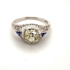 A SOLITAIRE DIAMOND RING - 7