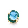 AN AGATE AND DIAMOND CAMEO RING - 2