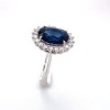 A SAPPHIRE AND DIAMOND RING - 5