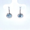 A PAIR OF AQUAMARINE EARRINGS