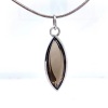 A SMOKEY QUARTZ PENDANT NECKLACE BY BREUNING