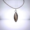 A SMOKEY QUARTZ PENDANT NECKLACE BY BREUNING - 7