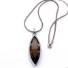 A SMOKEY QUARTZ PENDANT NECKLACE BY BREUNING - 2