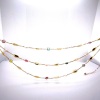 A MULTI STRAND TOURMALINE AND PEARL SET NECKLACE BY JULES COLLINS - 2