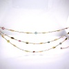A MULTI STRAND TOURMALINE AND PEARL SET NECKLACE BY JULES COLLINS - 4