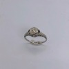 A DIAMOND AND SAPPHIRE FILIGREE RING - 3