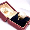 AN ANTIQUE PEARL RING - 5