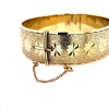 A VINTAGE HINGED BANGLE BY FRED MANSHAW - 3