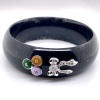 A JADE AND DIAMOND BANGLE - 2