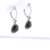 A PAIR OF COLOURED DIAMOND DROP EARRINGS - 2