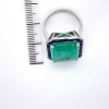 AN IMPRESSIVE COLOMBIAN EMERALD, SAPPHIRE AND DIAMOND RING - 5