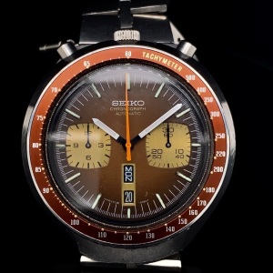 A VINTAGE SEIKO BULLHEAD CHRONOMETER WRISTWATCH